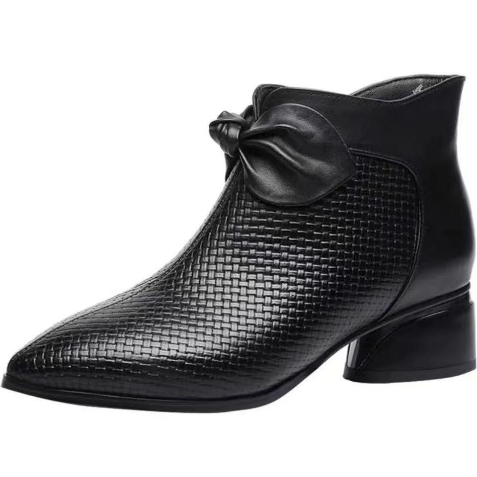 🔥Limited Time Offer 49% OFF🔥Women's Fashion Genuine Leather High Heel Shoes