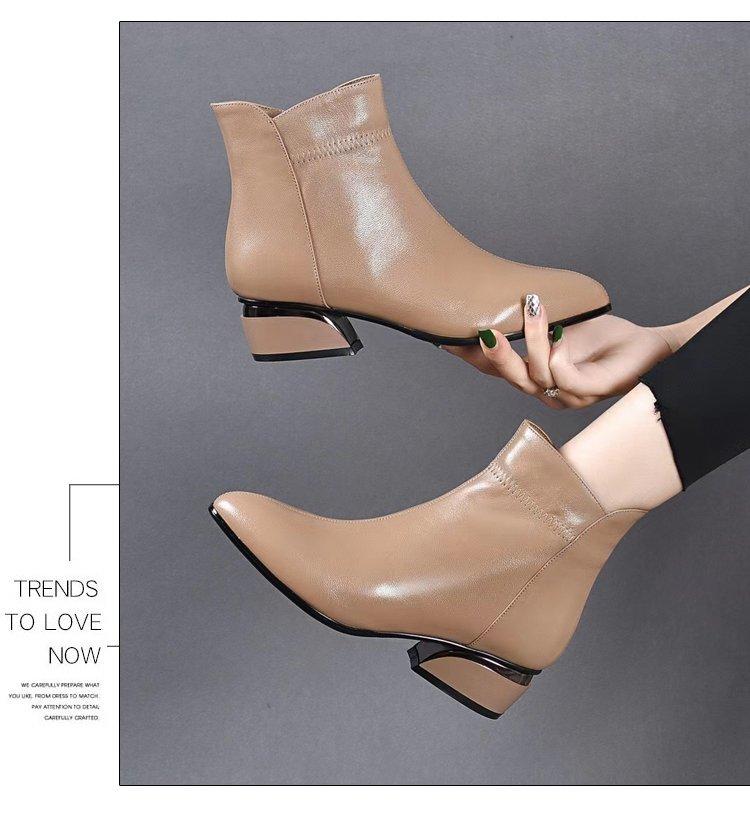 đ„Limited Time Offer 49% OFFđ„Womenâs Fashion Square Heels Zipper Short Booties
