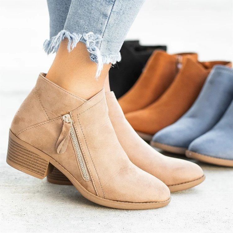 đ„Limited Time Offer 49% OFFđ„Women's suede double zippered boots