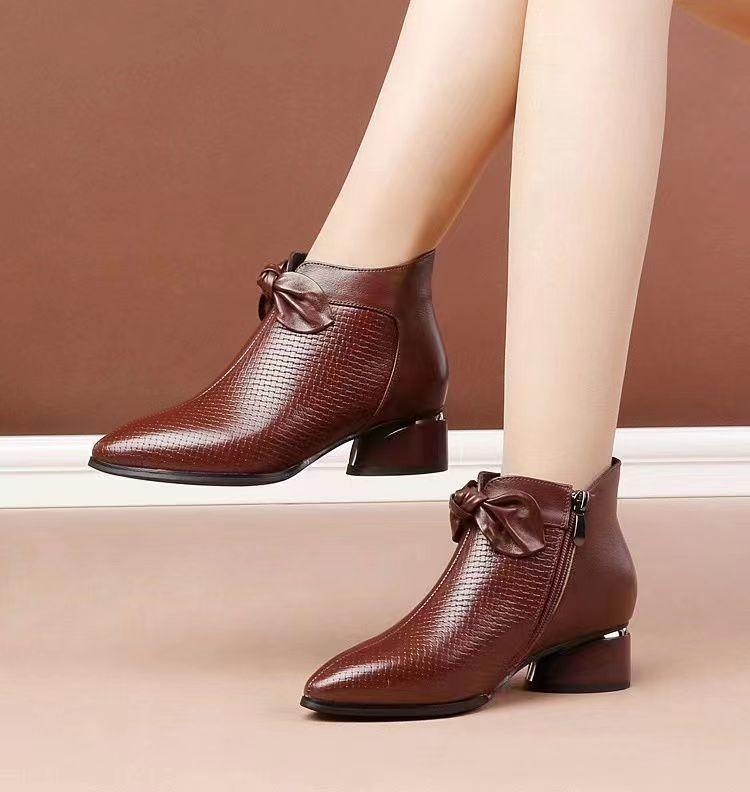 🔥Limited Time Offer 49% OFF🔥Women's Fashion Genuine Leather High Heel Shoes