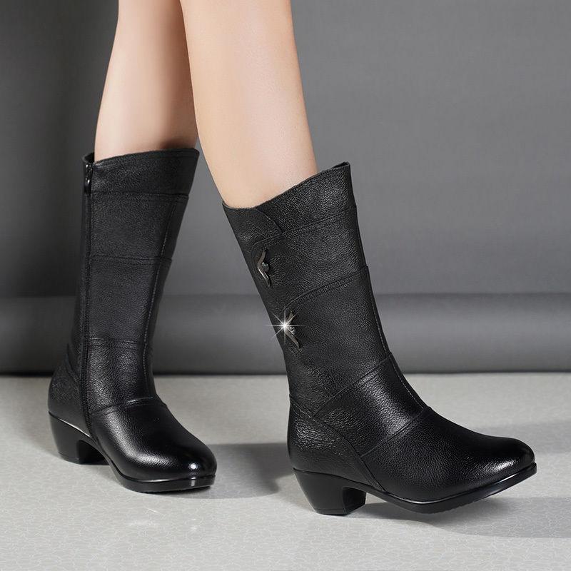 đChristmas Sale - 49% Offđ„Women's Mid-Calf Platform Wedge Chunky Heel Ankle Boots