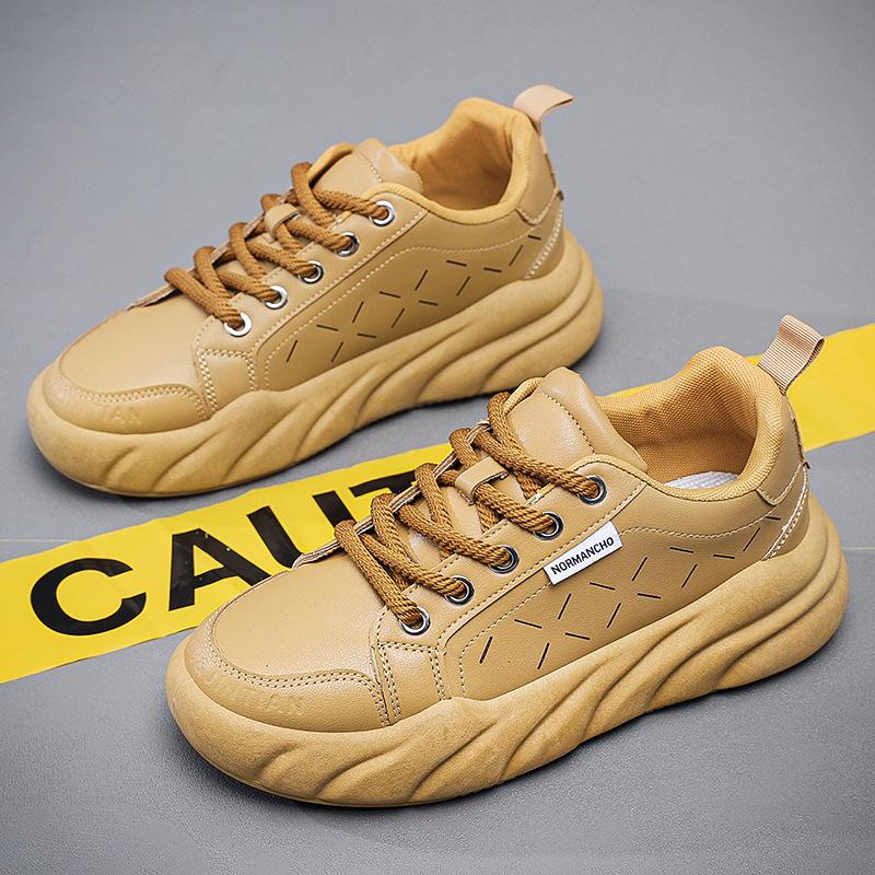 🔥Limited Time Offer 49% OFF🔥Men's leather upper autumn new thick soled men's sports shoes casual shoes