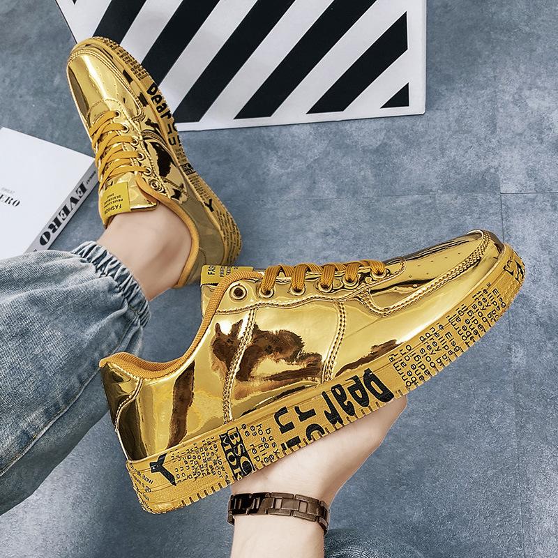 š„Limited Time Offer 49% OFFš„Men's autumn and winter personalized patent leather shiny board shoes