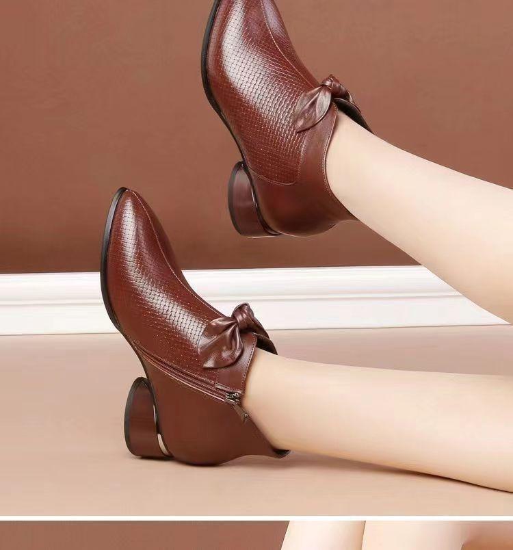 🔥Limited Time Offer 49% OFF🔥Women's Fashion Genuine Leather High Heel Shoes