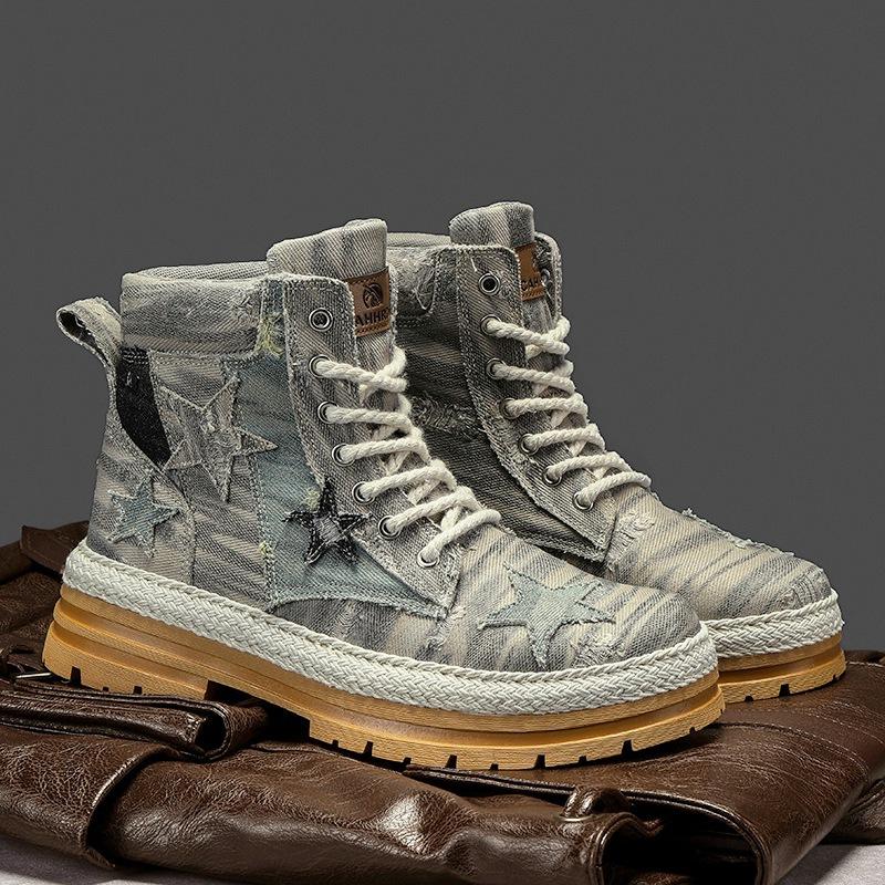 š„Limited Time Offer 49% OFFš„Men's autumn and winter denim Martin boots