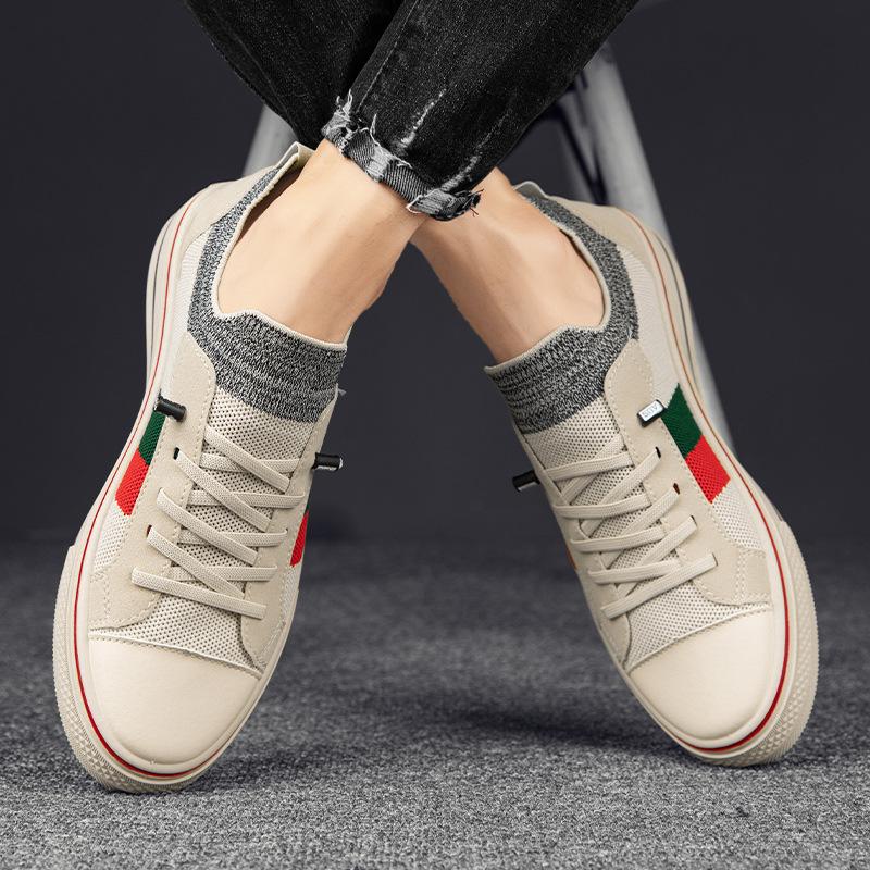 🔥Limited Time Offer 49% OFF🔥Men's Stylish Splicing Color Elastic Flyknit Sneakers
