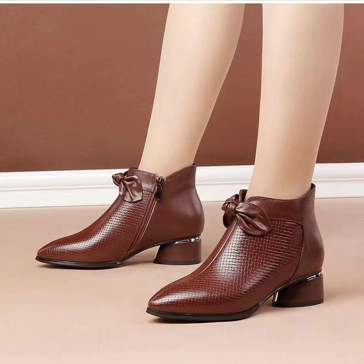 🔥Limited Time Offer 49% OFF🔥Women's Fashion Genuine Leather High Heel Shoes