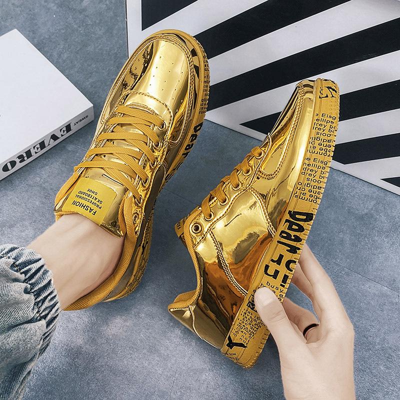 š„Limited Time Offer 49% OFFš„Men's autumn and winter personalized patent leather shiny board shoes