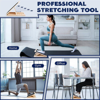 Portable Wooden Slant Board for Calf Stretching