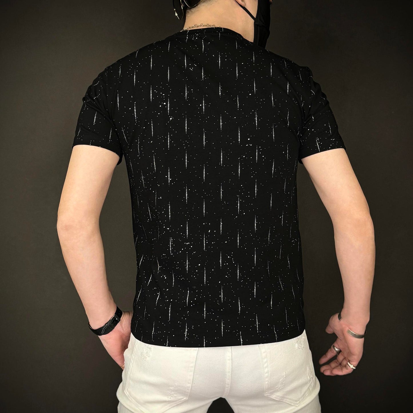 Summer Light Luxury Trendy High Quality Personalized Glitter Short Sleeves