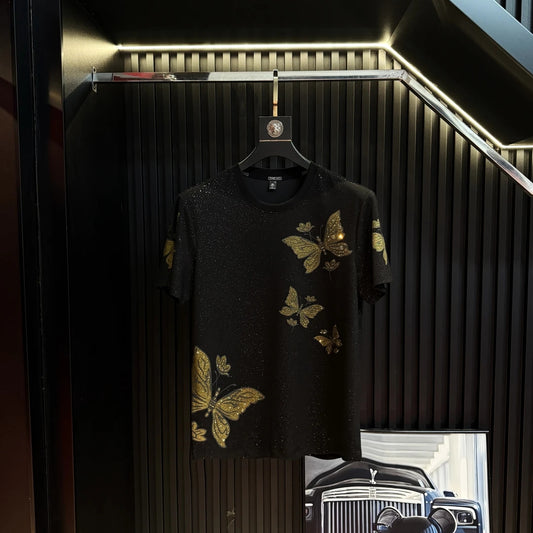 Starry Sky Butterfly Fashion Short Sleeve