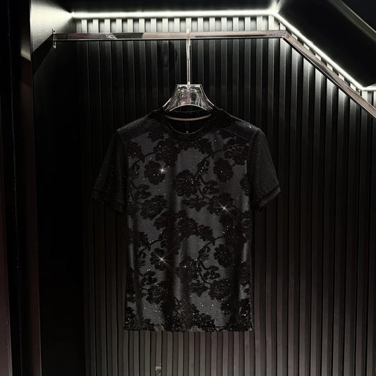 Starry Sky Blossoms Short Sleeve