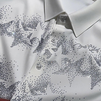 Heavy Industry Hot Stamping High Elasticity Long Sleeved Shirt