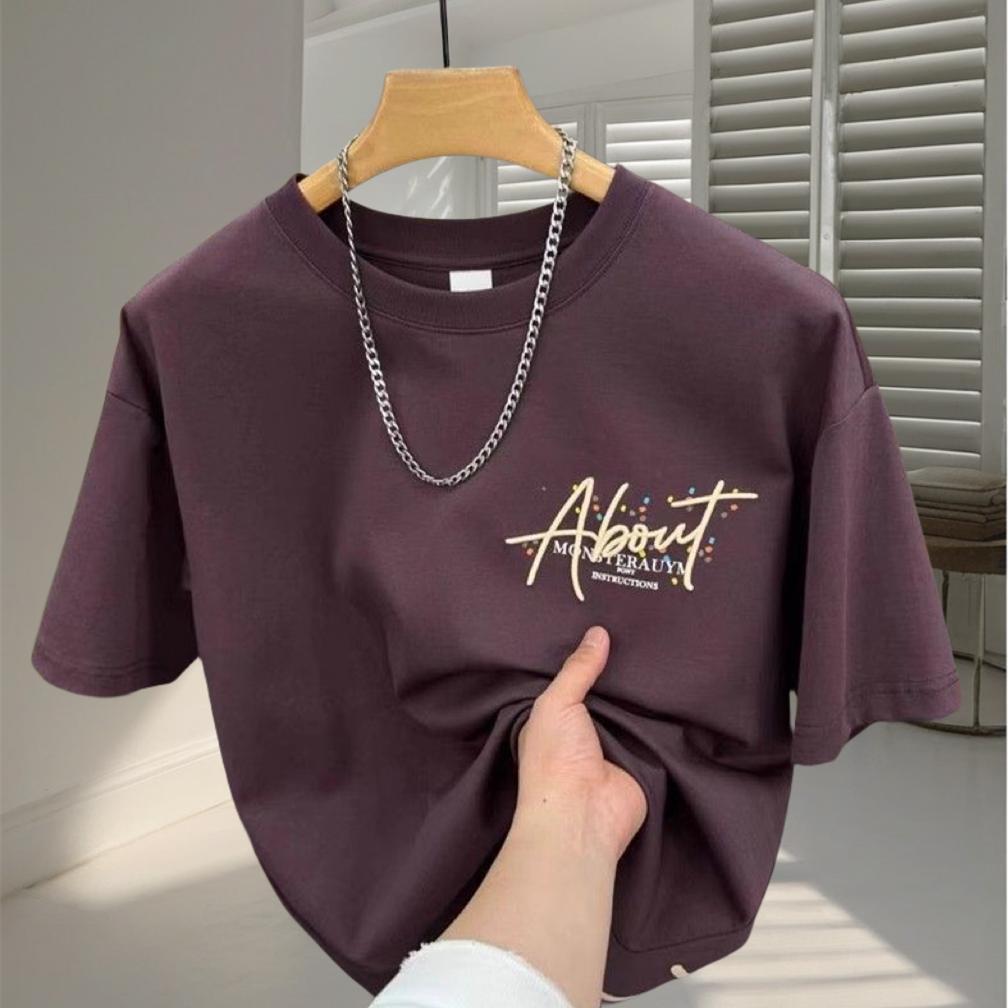 Men's Painted And Printed Fashionable Short Sleeves