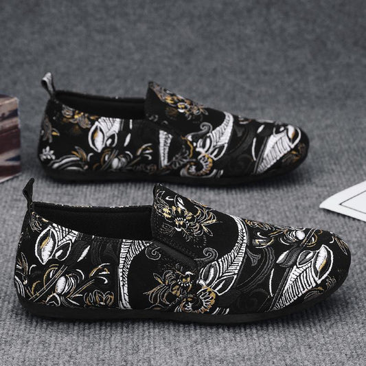 Men's new casual work lightweight soft soled canvas shoes