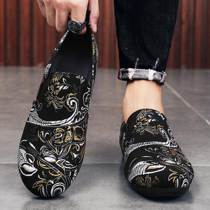 Men's new casual work lightweight soft soled canvas shoes
