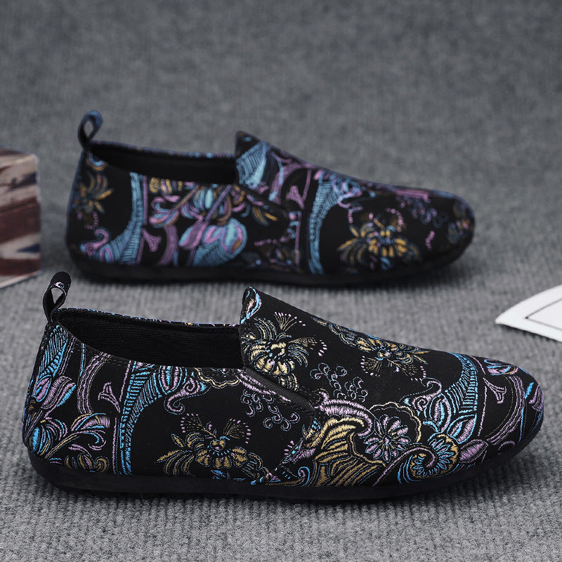 Men's new casual work lightweight soft soled canvas shoes