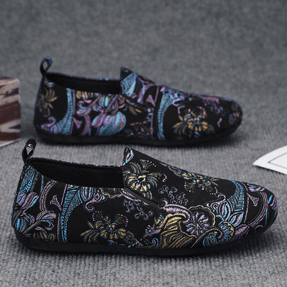 Men's new casual work lightweight soft soled canvas shoes