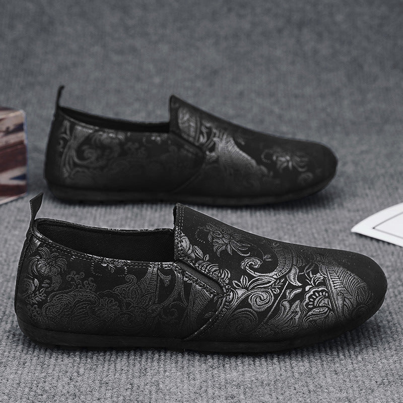 Men's new casual work lightweight soft soled canvas shoes