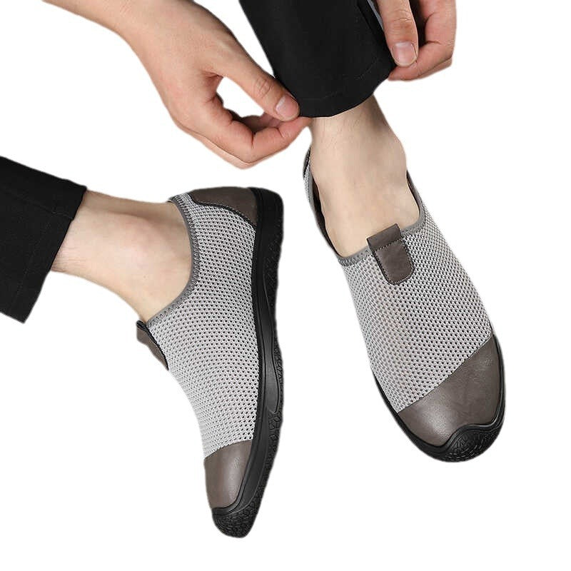 Men's new thin soft soled breathable driving shoes