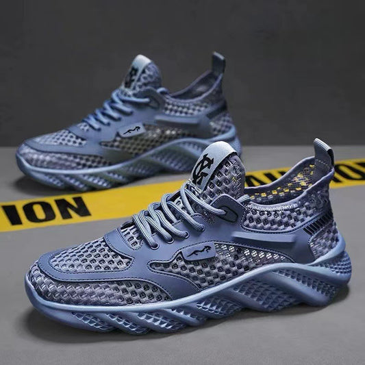 Men's new summer breathable hollow thin casual running shoes