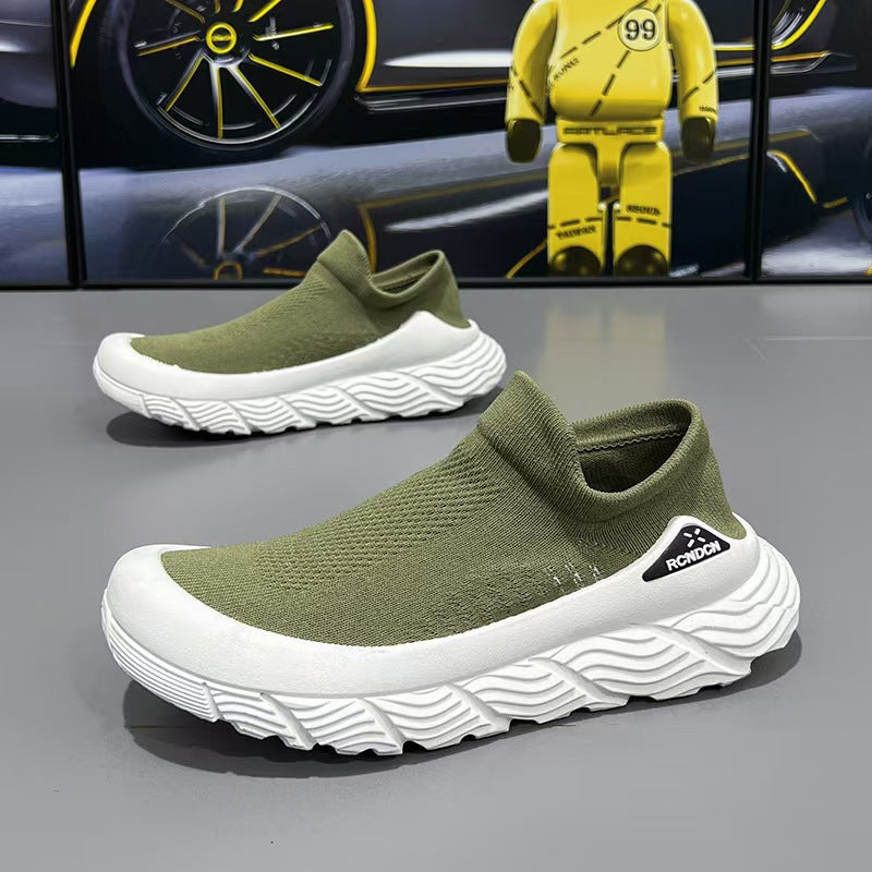 Men's summer breathable one foot mesh casual sports shoes