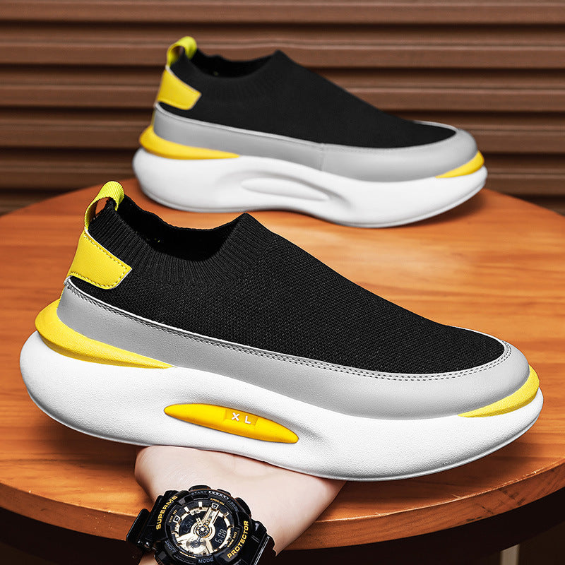 Step on thick soled casual sports shoes