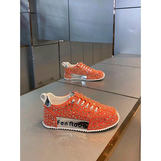 Hot stamping casual shoes