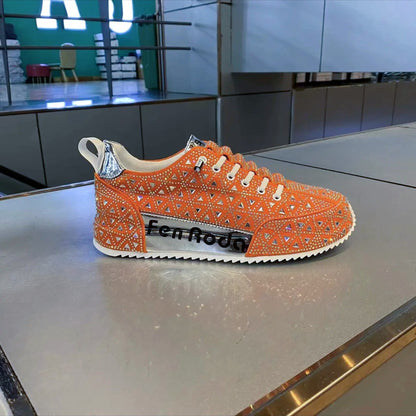 Hot stamping casual shoes