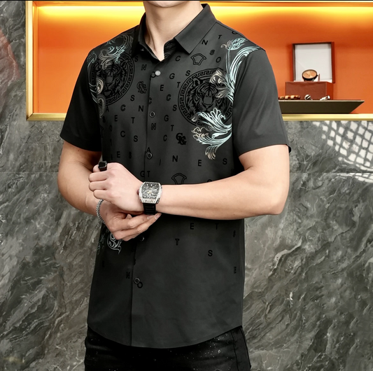 🔥Limited Time Offer 49% OFF🔥Summer Men's Casual Seamless Short Sleeved Shirt