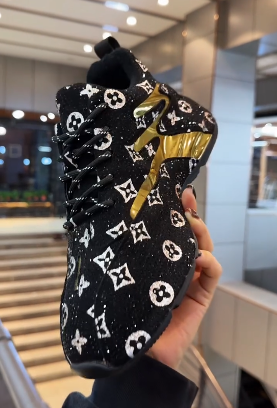 Men's Luxury Patterned Sparkling Diamond Casual Shoes