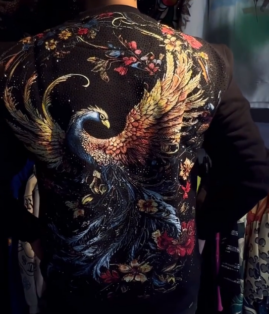 Phoenix Flower Pullover Long Sleeve