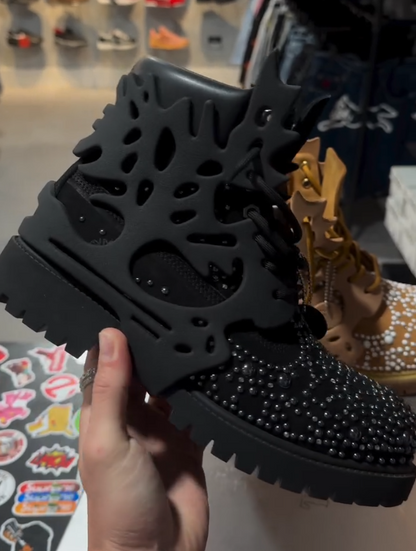 Studded Edge Combat Boots