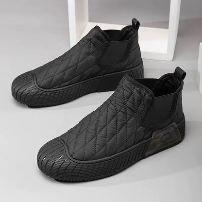 Quilted Slip-On Winter Boots