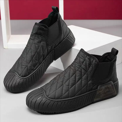 Quilted Slip-On Winter Boots