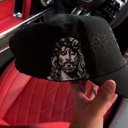 Distressed Embroidered Hat