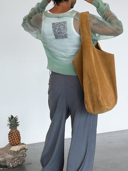 Men's See-through Cardigan