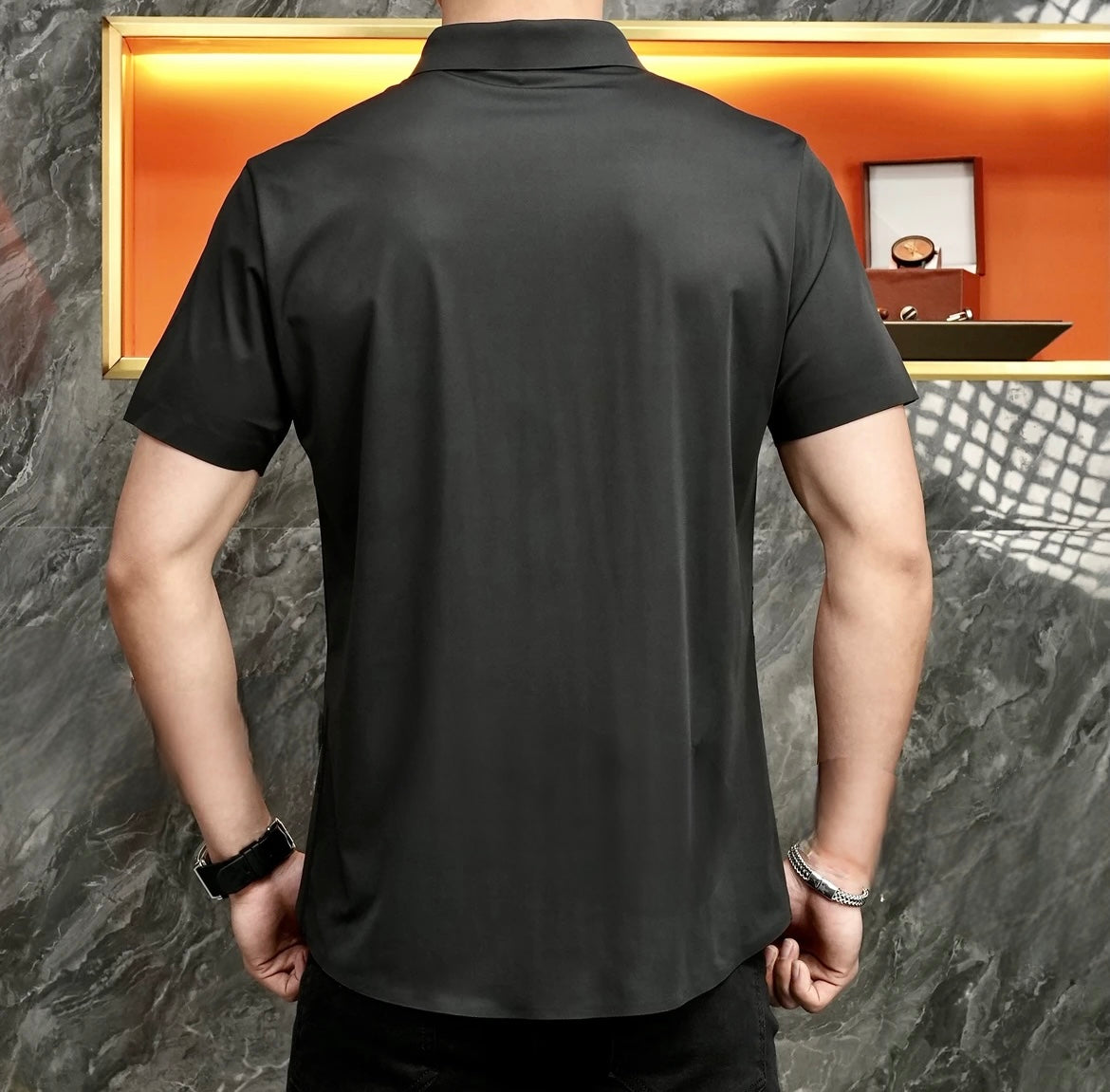 🔥Limited Time Offer 49% OFF🔥Summer Men's Casual Seamless Short Sleeved Shirt