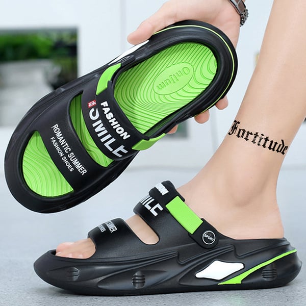 Sandals with thick soles and a soft feel