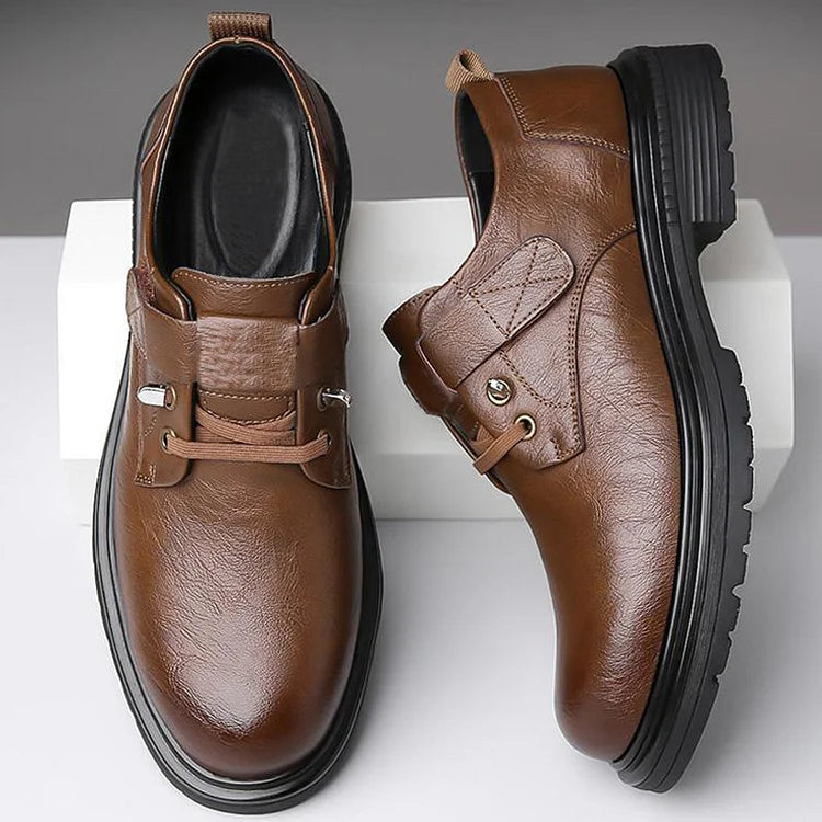 Men's Breathable Retro Leather Soft Sole Shoes