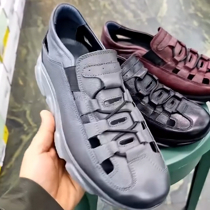 Men's New Breathable Casual Top Layer Cowhide Comfortable Shoes
