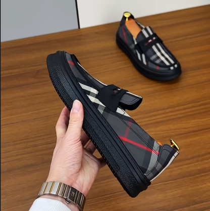 Men's Fashion Trend Short Sleeved Style Casual Leather Shoes