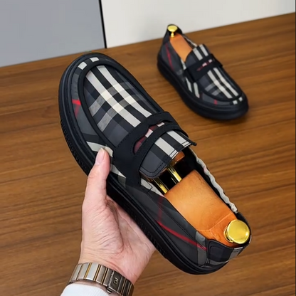 Men's Fashion Trend Short Sleeved Style Casual Leather Shoes