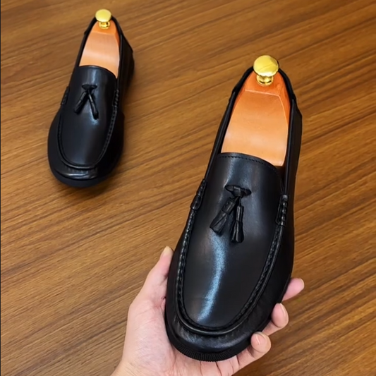 Men's New High-end British Fringed Leather Shoes