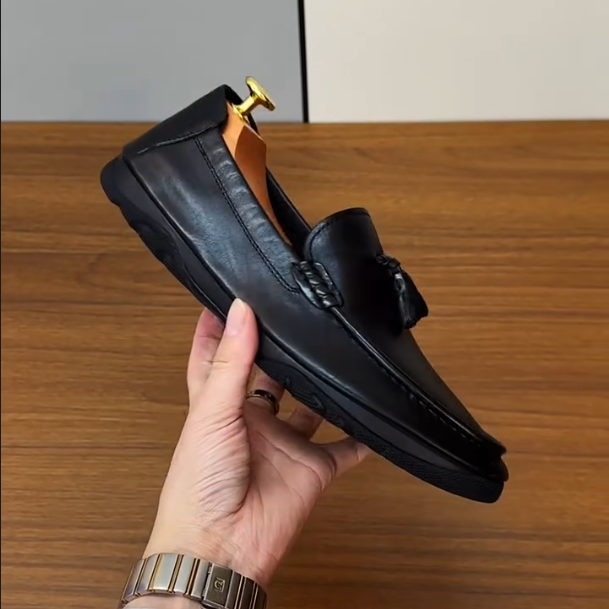 Men's New High-end British Fringed Leather Shoes