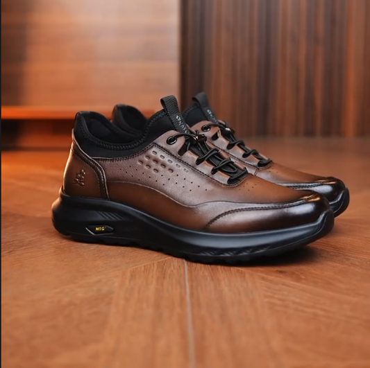 Men's High-end Business Casual Leather Soft Soled Leather Shoes