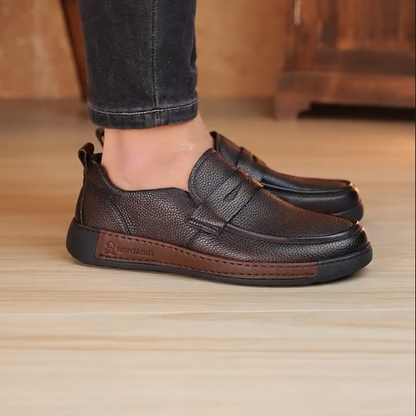 Men's New Soft Soled Driving British Casual Leather Shoes