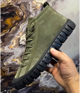 Men's Summer Breathable Suede Mid Top Casual Shoes