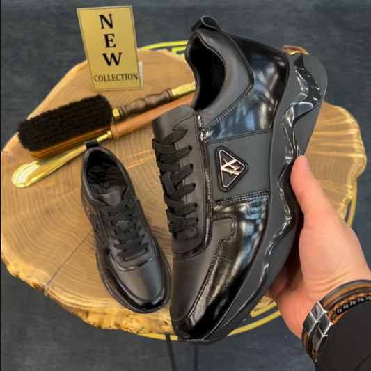 Men's New Shiny Sole Light Luxury Breathable Casual Shoes