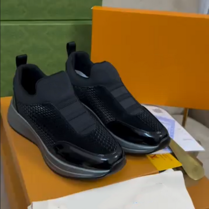 Scallion Foot Pedal Splicing Casual Shoes